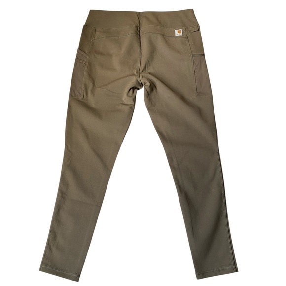 Carhartt Force Utility Leggings Women Size XL Green Fitted Flex Zip Pocket NWT - Picture 3 of 13